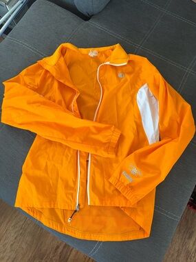 Pearl Izumi Women's Bright Orange Active Shell Jacket with White Accents